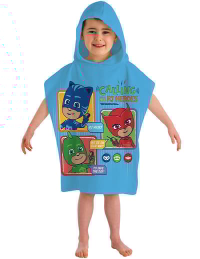 Pj Masker Pyjamas Hero Badponcho Poncho badehåndklæde 115 * 50 cm