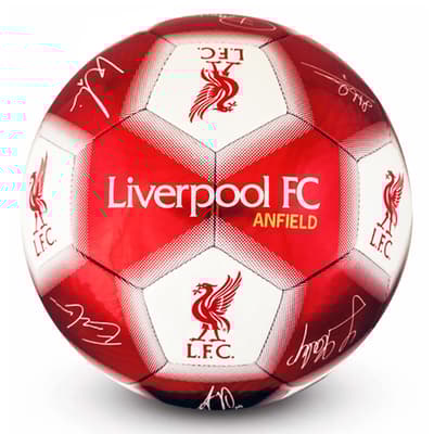 Liverpool Signature Football Autographs Sports Ball Size 5 Red