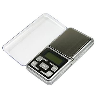 Digital lommeskala MH-200, 0,01gr - 200gr sølv