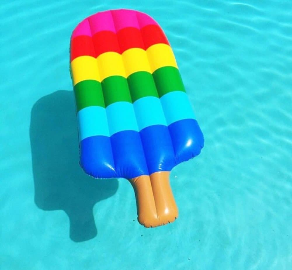 Oppustelig bademadras Floating Lounge Glass Stick 180cm