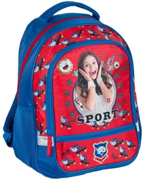 Disney Soy Luna Sport Rygsæk taske 42x33x16cm blå / rød