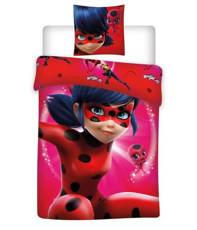 Miraculous Ladybug Bed linen Reversible Duvet Cover 140x200+63x63cm