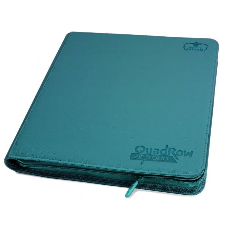 Ultimate Guards - QuadRow Zipfolio - 480 Cards - PETROL BLUE