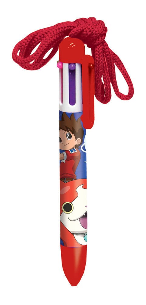 YO-KAI 6 farger flerfarget kulepenn 1stk med snor