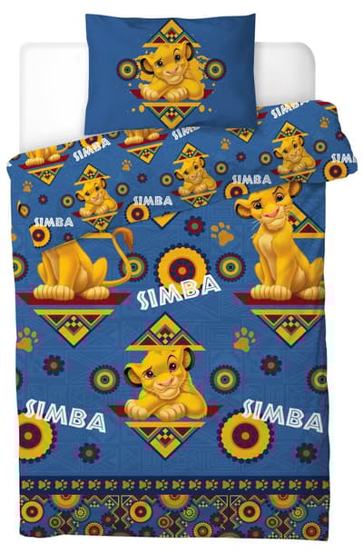 The Lion King Simba Dynebetræk Sengetøj Sengesæt 135x200+50x75cm