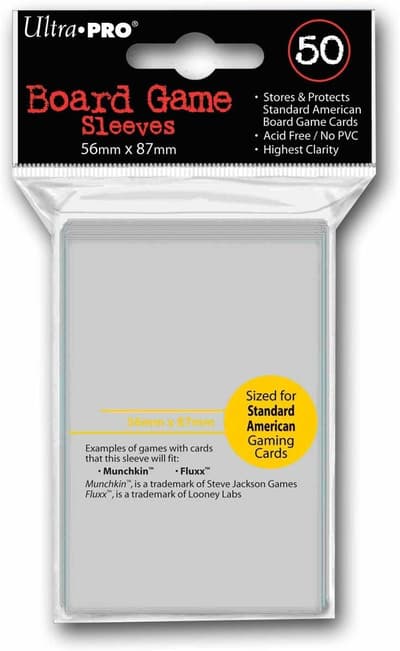 Ultra Pro Brætspilærmer American Size 56 x 87 mm 50-pack