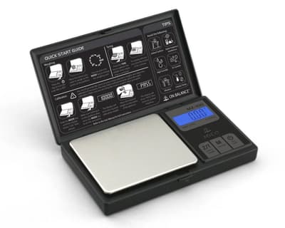 Digital lommeskala MZ-100, 0,01gr - 100gr sølv