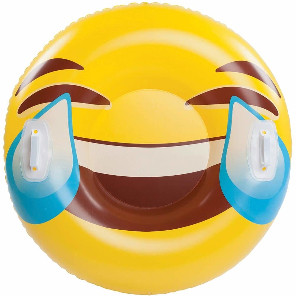 Giant Oppustelig snesnæde Snow Tube Smiley