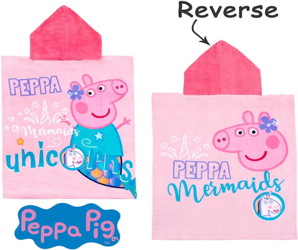Peppa Pig Greta Gris Unicorn Badponcho Poncho Badhandduk 115*55cm