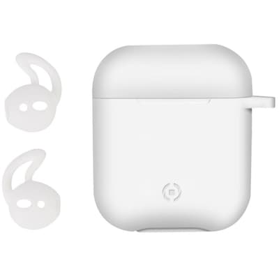 Celly Airpod Taske Aircase Sportshooks Sæt Hvid