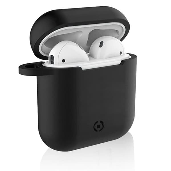 Celly Airpod Fodral Väska Aircase Sporthooks Set Svart