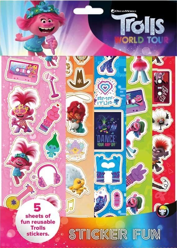 Trolls 2 Sticker Fun Paradise Set Children Tarroja