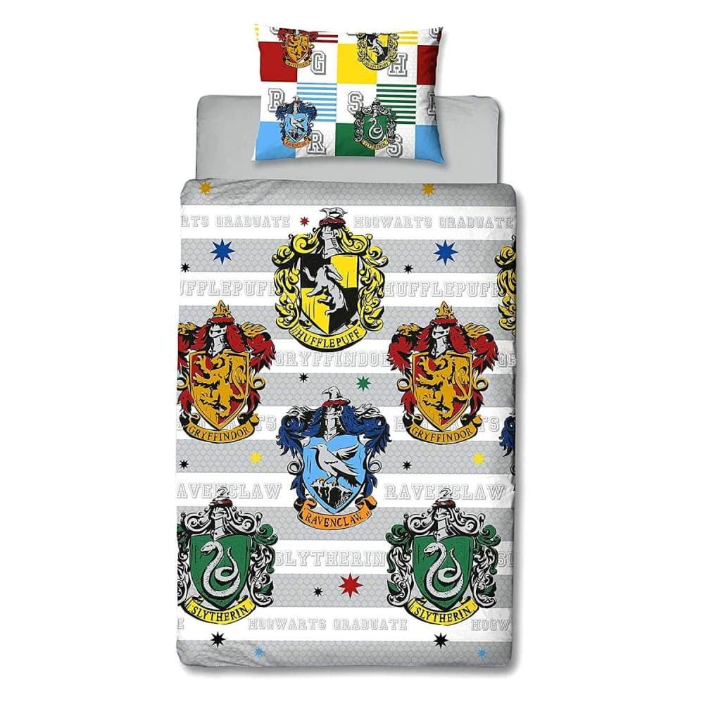 Harry Potter Quarters dynebetræk seng 135x200 + 48x74cm