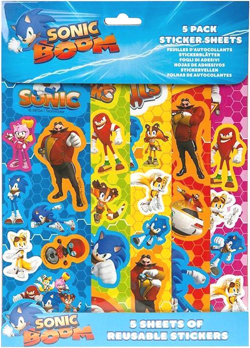 Sonic Boom Reusable Klistermærker Genanvendelig