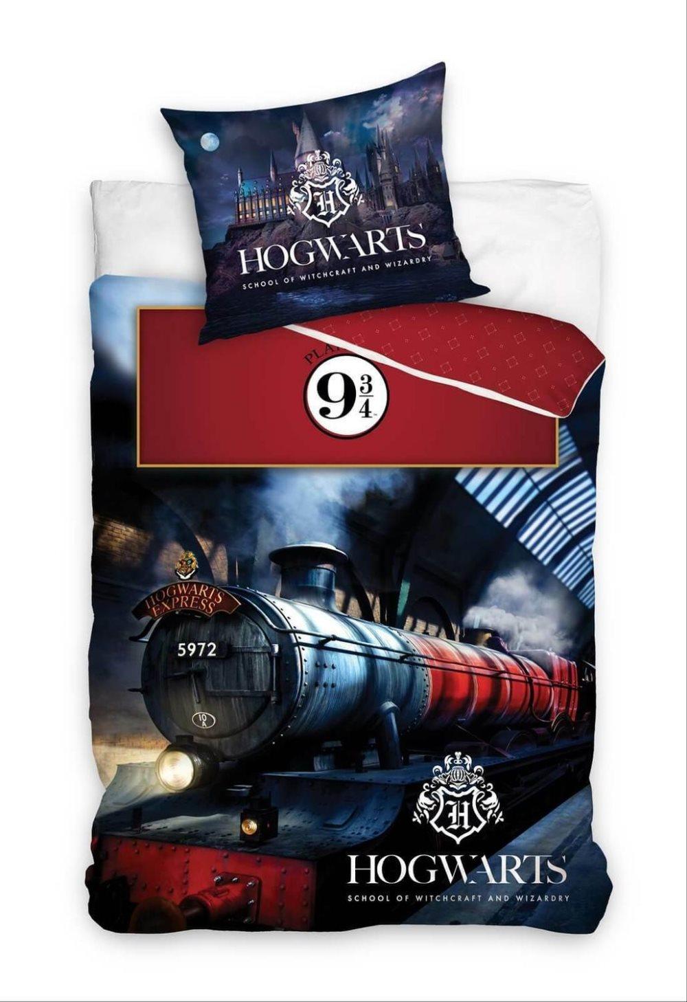 Harry Potter Hogwarts Express Dynebetræk Sengetøj Sengesæt 140x200+70x90cm