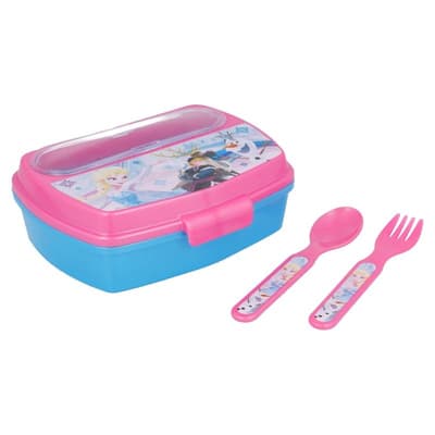 Disney Frozen 3in1 madpakke med gaffel og ske