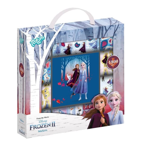 1800 stk. Klistremerker Totum Frozen 2 klistremerke med tegnepute