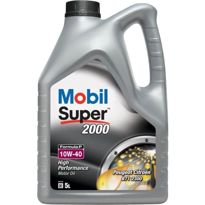 MOBIL S2000 semisyntetisk motorolie - 10W40 Formula-P - 5 L