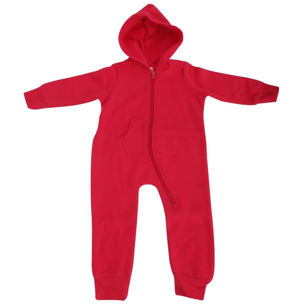 Comfy Co Unisex Baby Hooded Full Zip Onesie/All-in-one