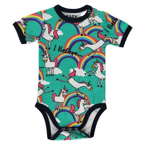 LazyOne Baby Girls Unicorn Bodysuit