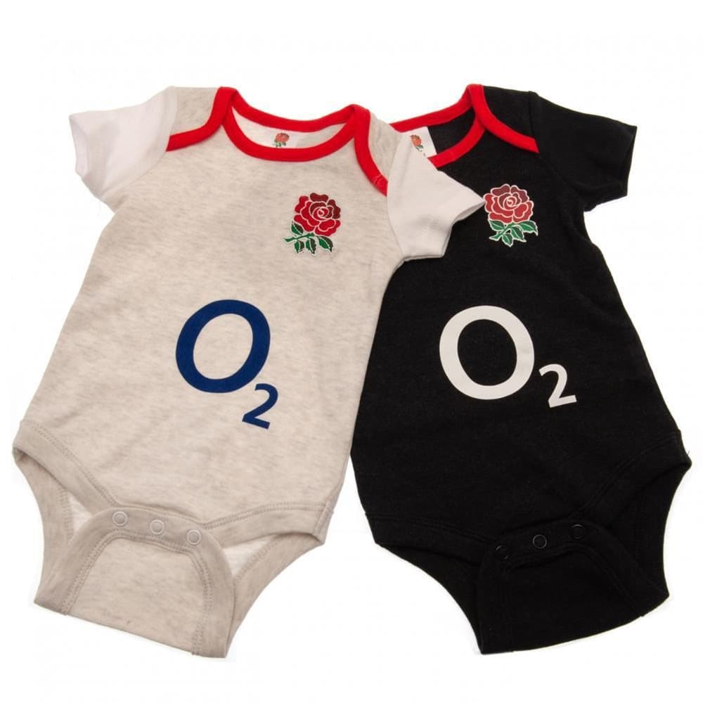 England RFU Baby Bodysuit (Pack Of 2)