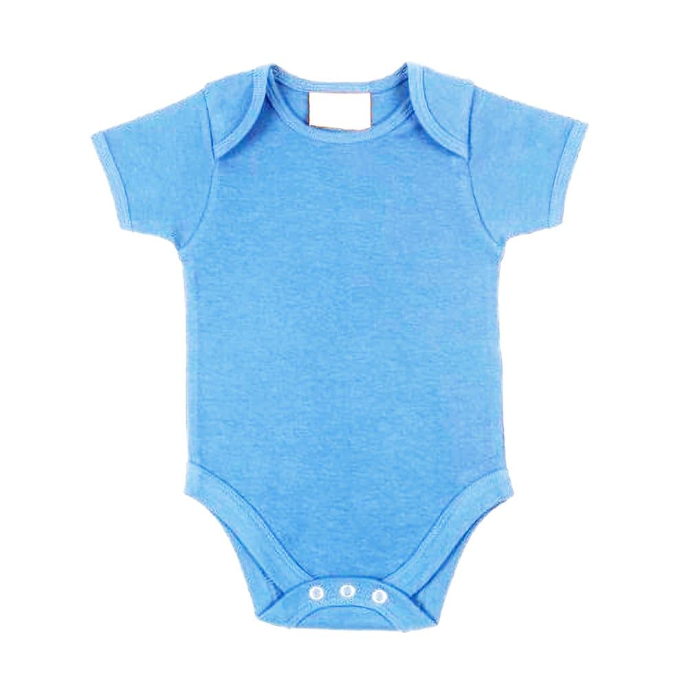 Larkwood Baby Unisex Short Sleeved Body Suit With Envelope Neck Opening