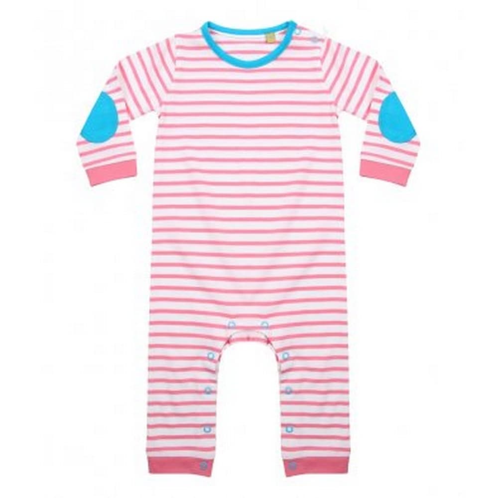 Larkwood Baby Boys Long Sleeve Striped Bodysuit