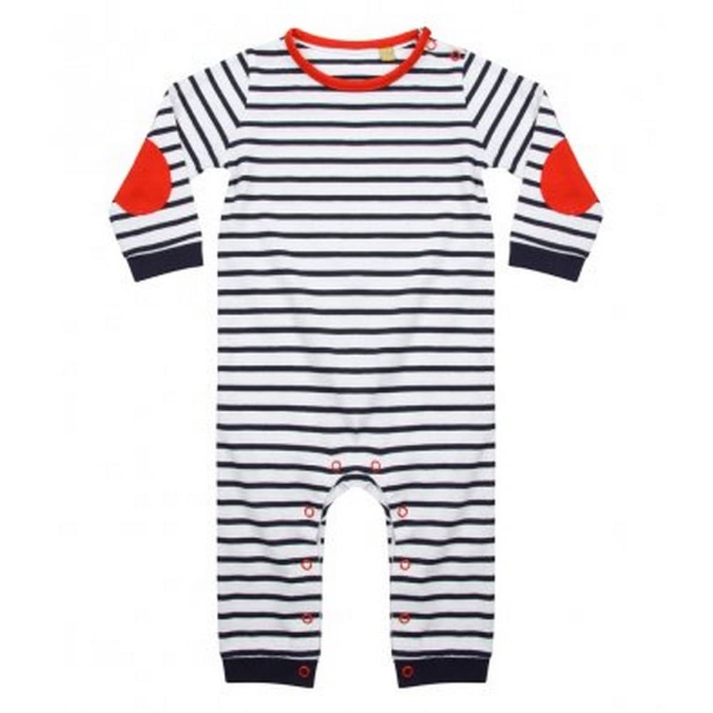 Larkwood Baby Boys Long Sleeve Striped Bodysuit