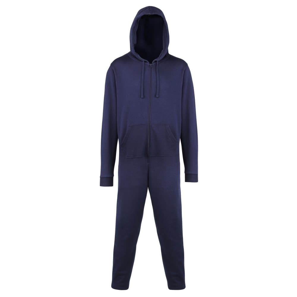 Comfy Co Unisex Plain Hooded All In One Onesie (280 GSM)