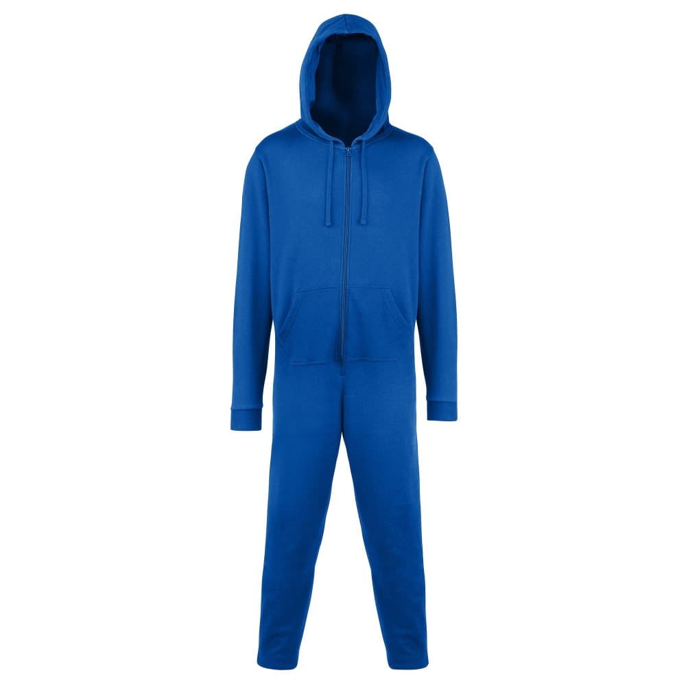 Comfy Co Unisex Plain Hooded All In One Onesie (280 GSM)