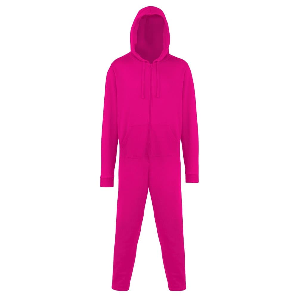 Comfy Co Unisex Plain Hooded All In One Onesie (280 GSM)