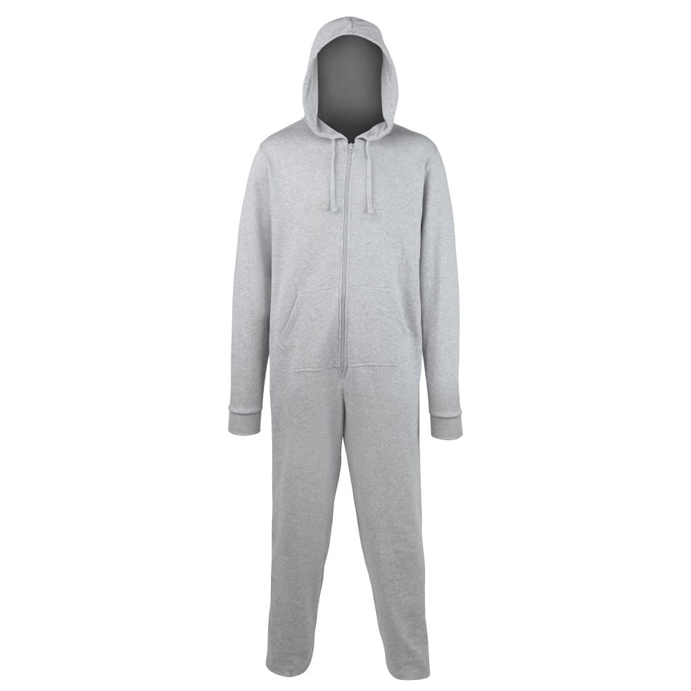 Comfy Co Unisex Plain Hooded All In One Onesie (280 GSM)