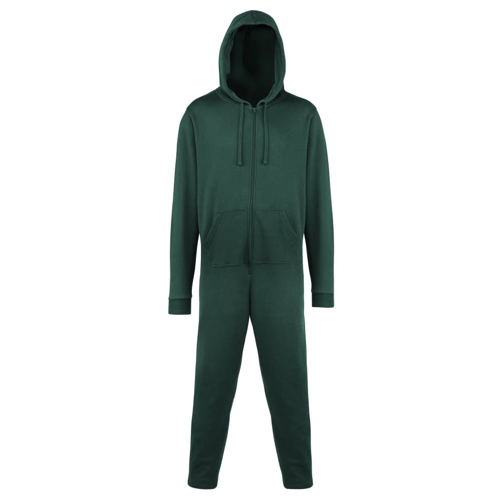 Comfy Co Unisex Plain Hooded All In One Onesie (280 GSM)