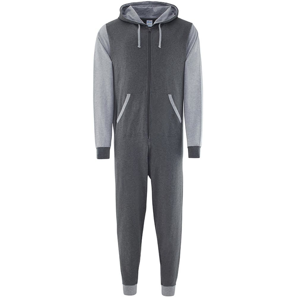Comfy Co Vuxna unisex tvåtonskontrast allt-i-ett-onesie