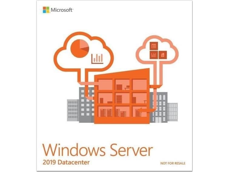Microsoft Windows Server 2019 Datacenter - Licens - 16 kärnor - OEM - DVD - 64-bit - polska