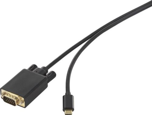 Bild av Renkforce RF-4534860, 1,8 m, USB Type-C, VGA (D-Sub), Hankoppling, Hankoppling, Rak