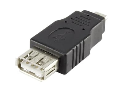 Renkforce RF-4097202, USB Micro-B, USB Type A, Svart