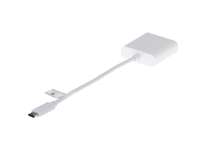Helos 129528, USB C, HDMI, Hankjønn/hunkjønn, 0,2 m, Hvit