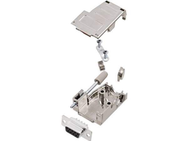 encitech DSSK09-M-DMS-K 6355-0084-31 D-SUB bøsningsliste-sæt 45 °, 180 ° Poltal: 9 Loddekop 1 stk