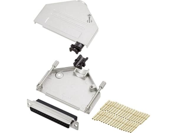 encitech DTZK37-DBCS-K 6355-0050-14 D-SUB bøsningsliste-sæt 180 ° Poltal: 37 Crimp 1 stk