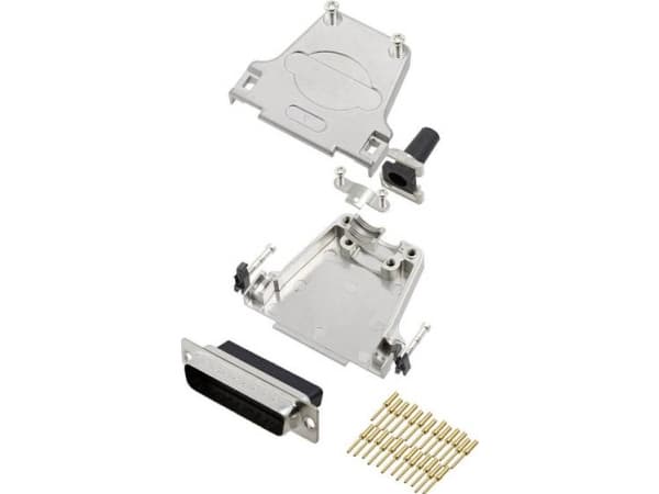 encitech DTZF25-DBCP-K 6355-0048-03 D-SUB stiftliste-sæt 180 ° Poltal: 25 Crimp 1 stk