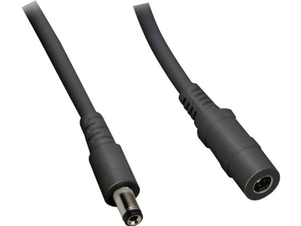 TRU COMPONENTS Lavvolts-forlængerkabel Lavspændingsstik - åben ende 5.5 mm 2.5 mm 2.00 m 100 stk