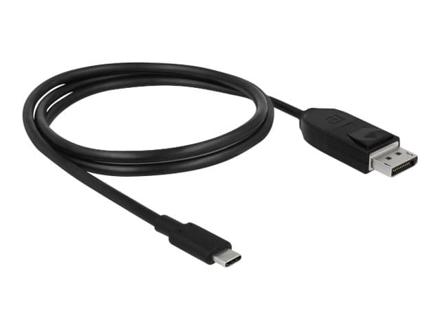 DeLOCK - USB/DisplayPort-kabel - USB-C (hann) til DisplayPort (hann) - DisplayPort 1.4 - 1 m - 8K-støtte - svart