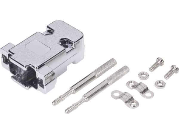 TRU COMPONENTS D-SUB-kabinet Poltal: 9 Plastic, metalliseret 180 ° Sølv 100 stk