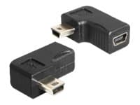 DeLOCK - USB-adapter - mini-USB typ B (hona) till mini-USB typ B (hane) - USB 2.0 - 90° kontakt