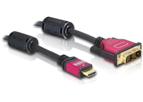Bild av DeLOCK - Videokabel - enkel länk - HDMI (hane) till DVI-D (hane) - 5 m