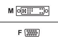 Equip 118945, DVI-A, VGA, Hane/Hona, Beige