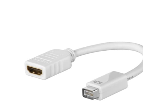 Goobay Mini DVI M - HDMI F, SB, Mini DVI, HDMI, Hane/Hona, Vit