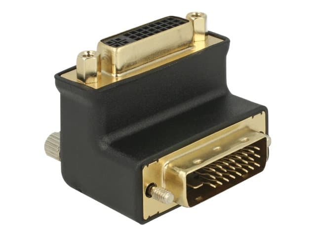 DeLOCK - DVI-adapter - DVI-D (hann) til DVI-I (hunn) vinklet