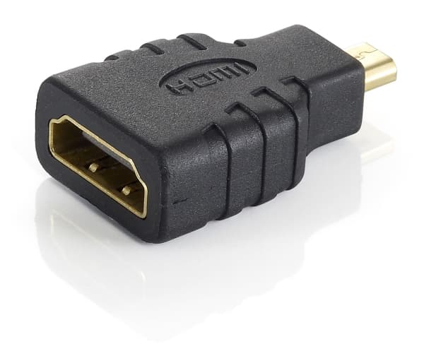 Equip 118915, microHDMI, HDMI, Hane/Hona, Svart